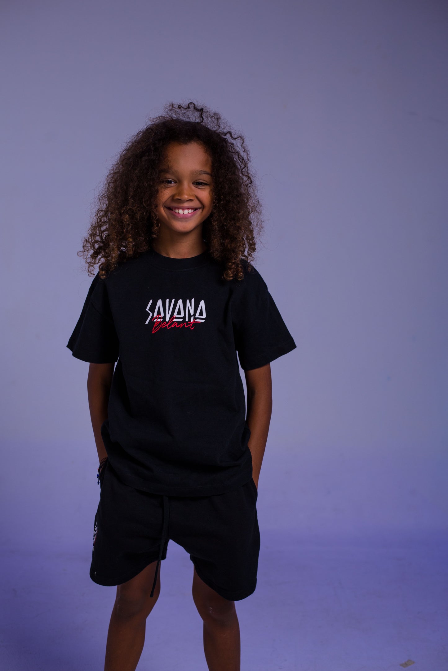 Savana Black Set - Elephant Print