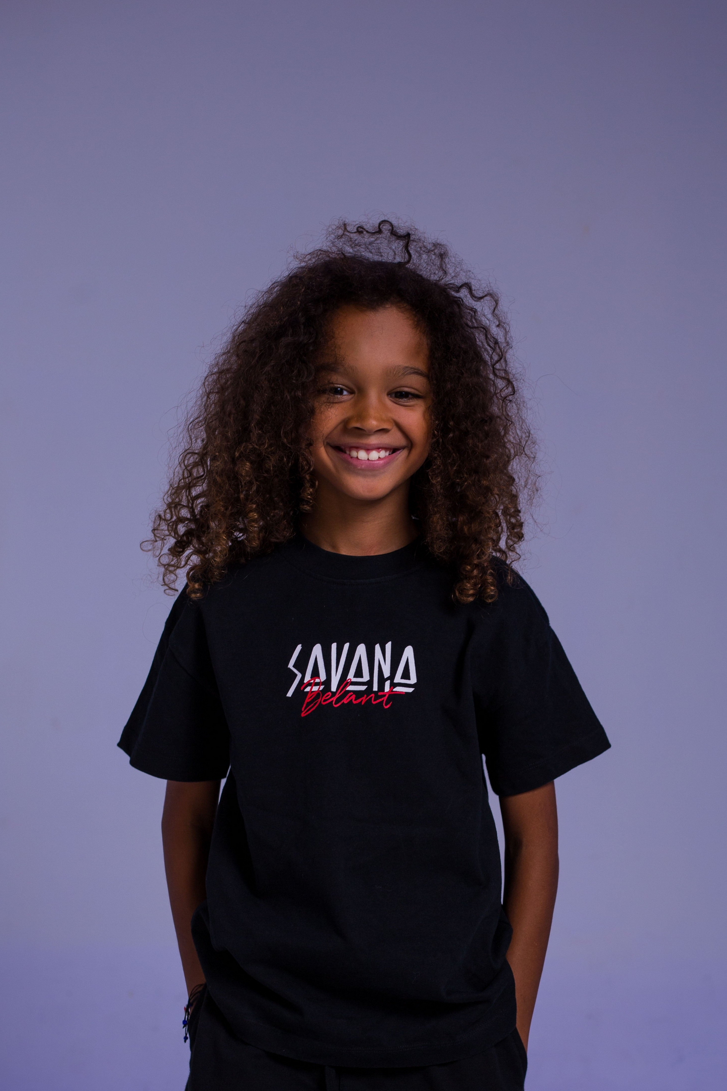 Savana Black T-shirt - Elephant Print