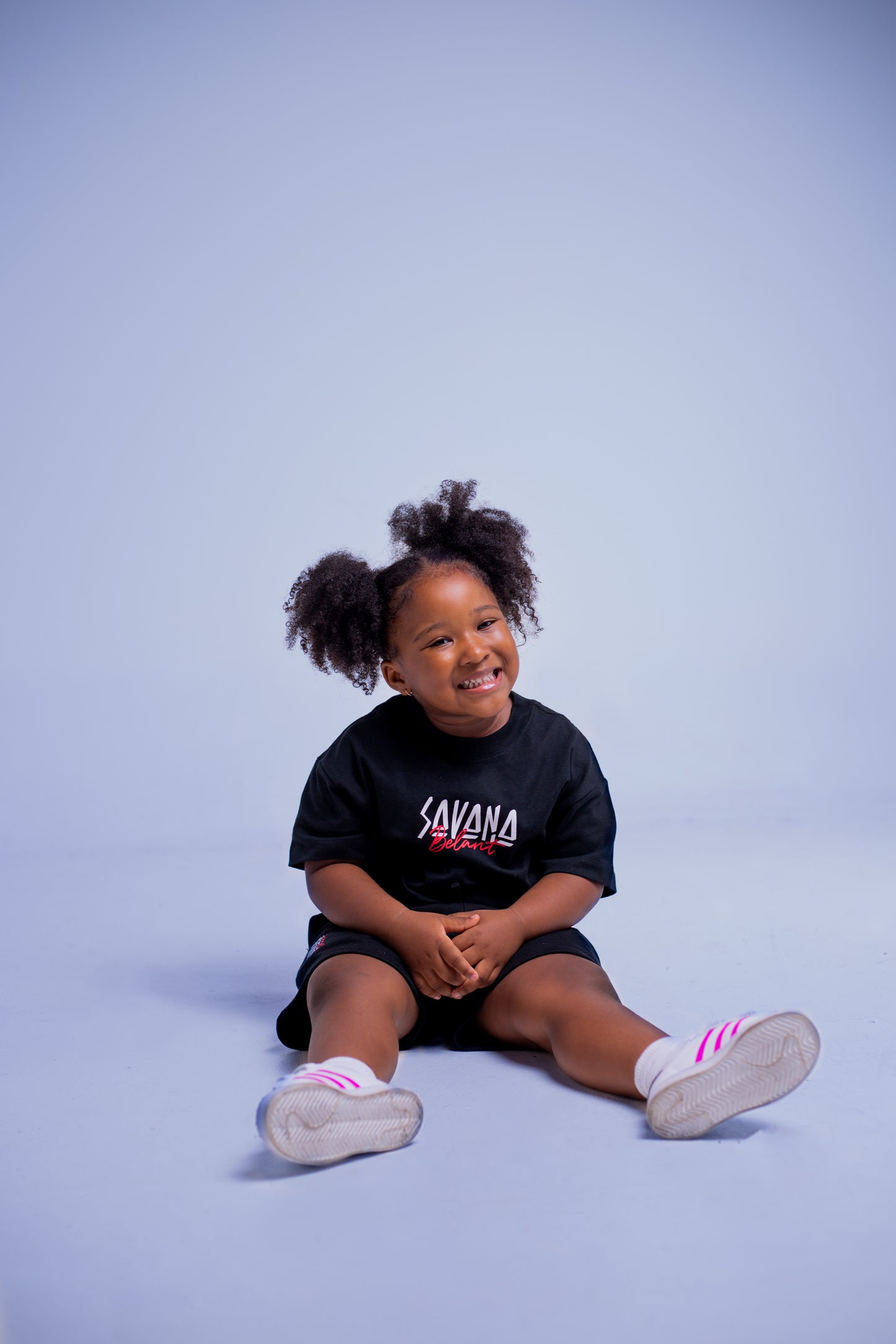 Savana Black T-shirt - Elephant Print